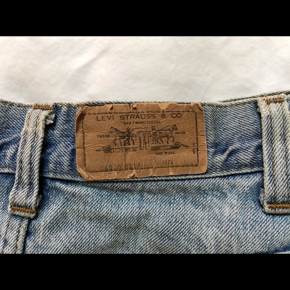 Vtg orange tab Levi’s shorts cut off jeans 80s - Picture 3 of 11